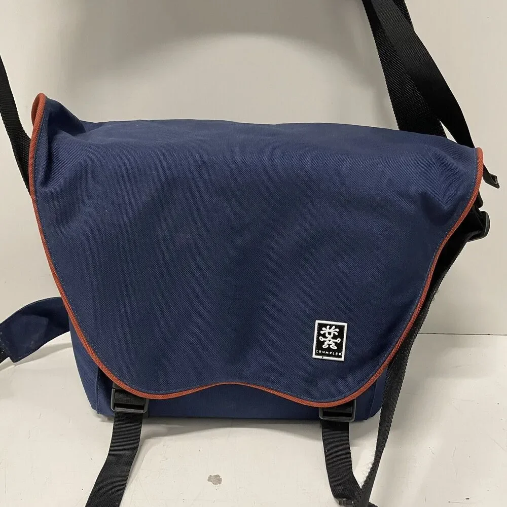 Crumpler 15” Camera Bag Blue Messenger Courier Crossbody Dividers Pads Strap